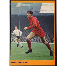 Signed picture of Mike England the Wales footballer.